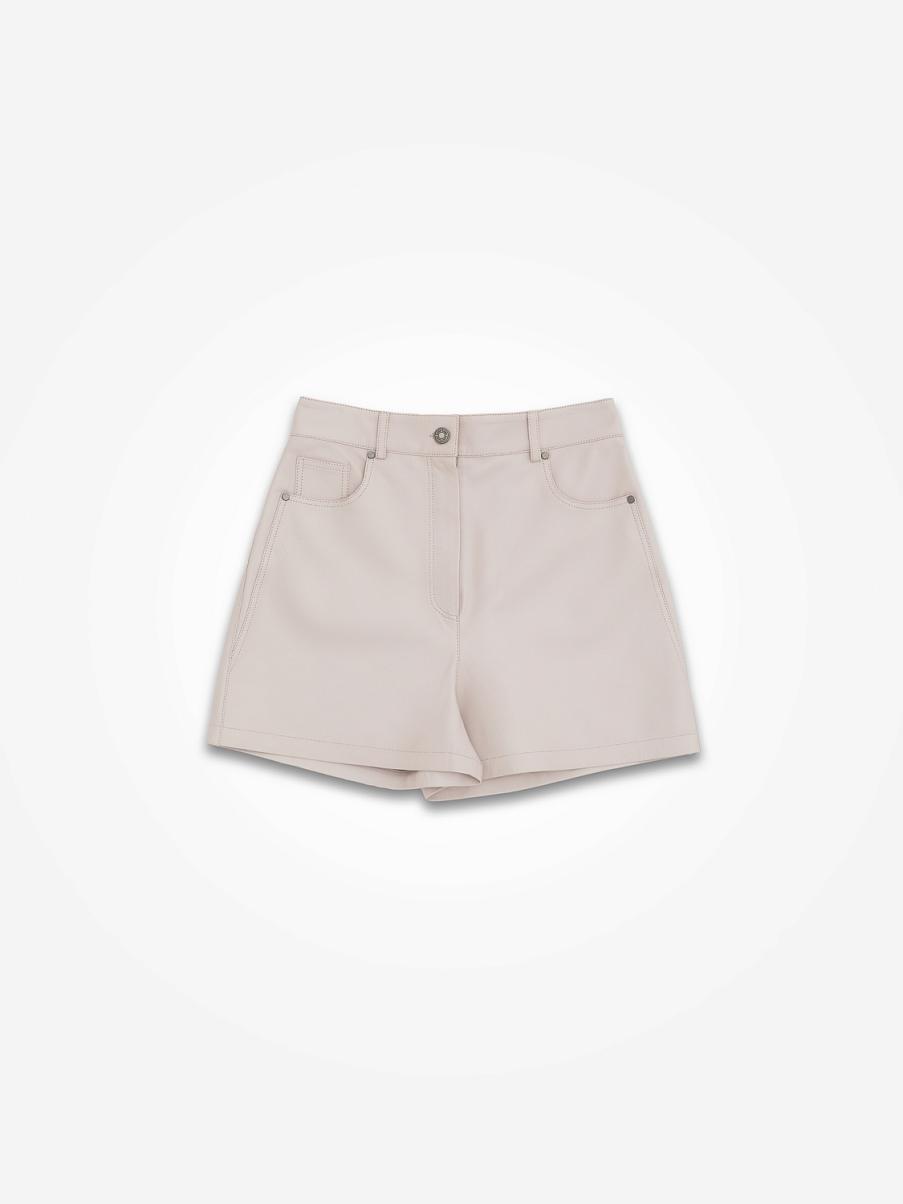 Шорты из натуральной кожи