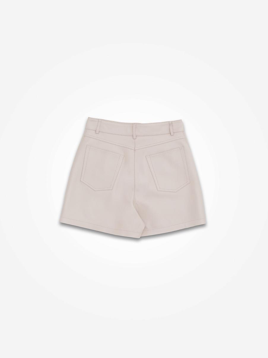 Шорты из натуральной кожи