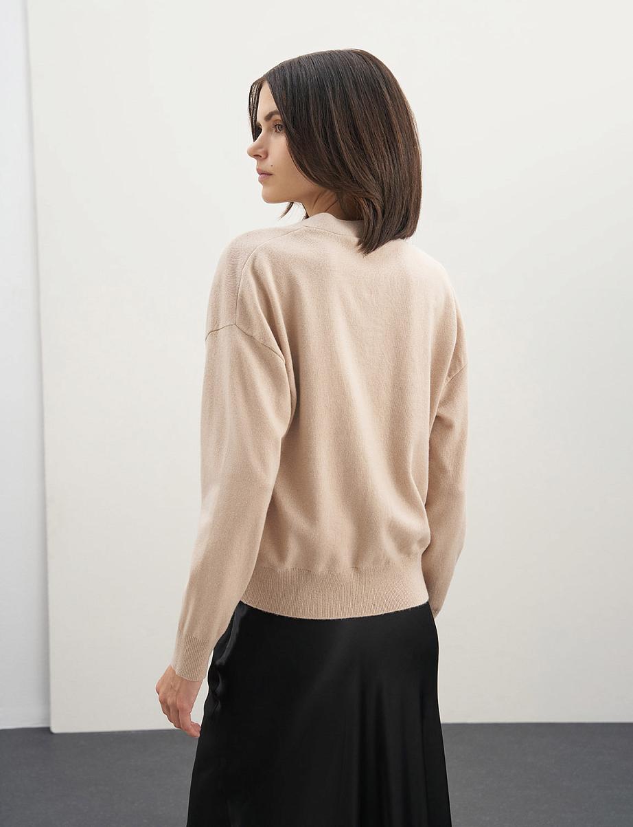 Кардиган свободного кроя из шерсти