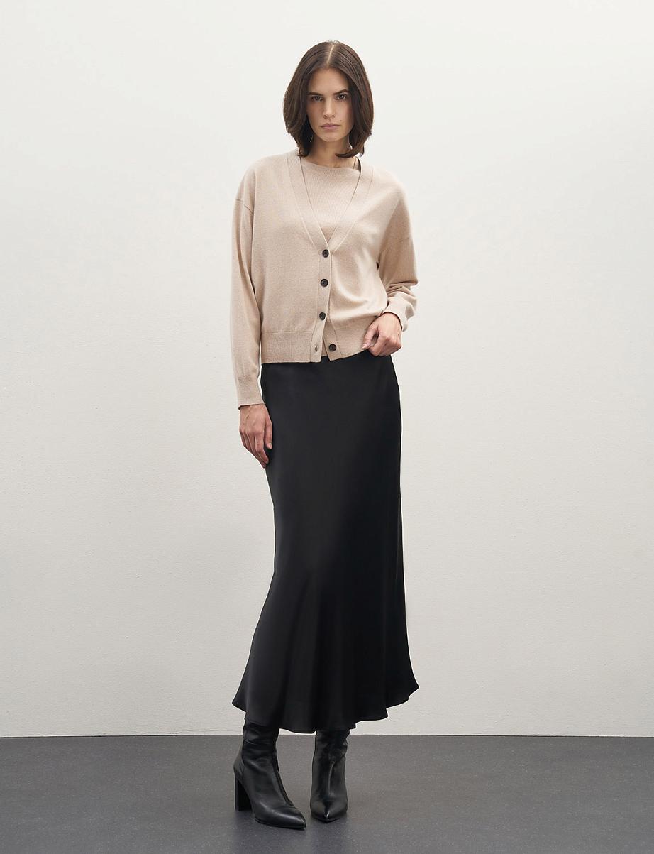 Кардиган свободного кроя из шерсти