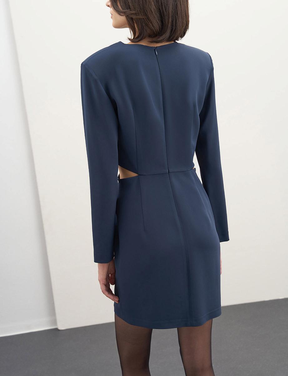 Платье мини с вырезами на талии