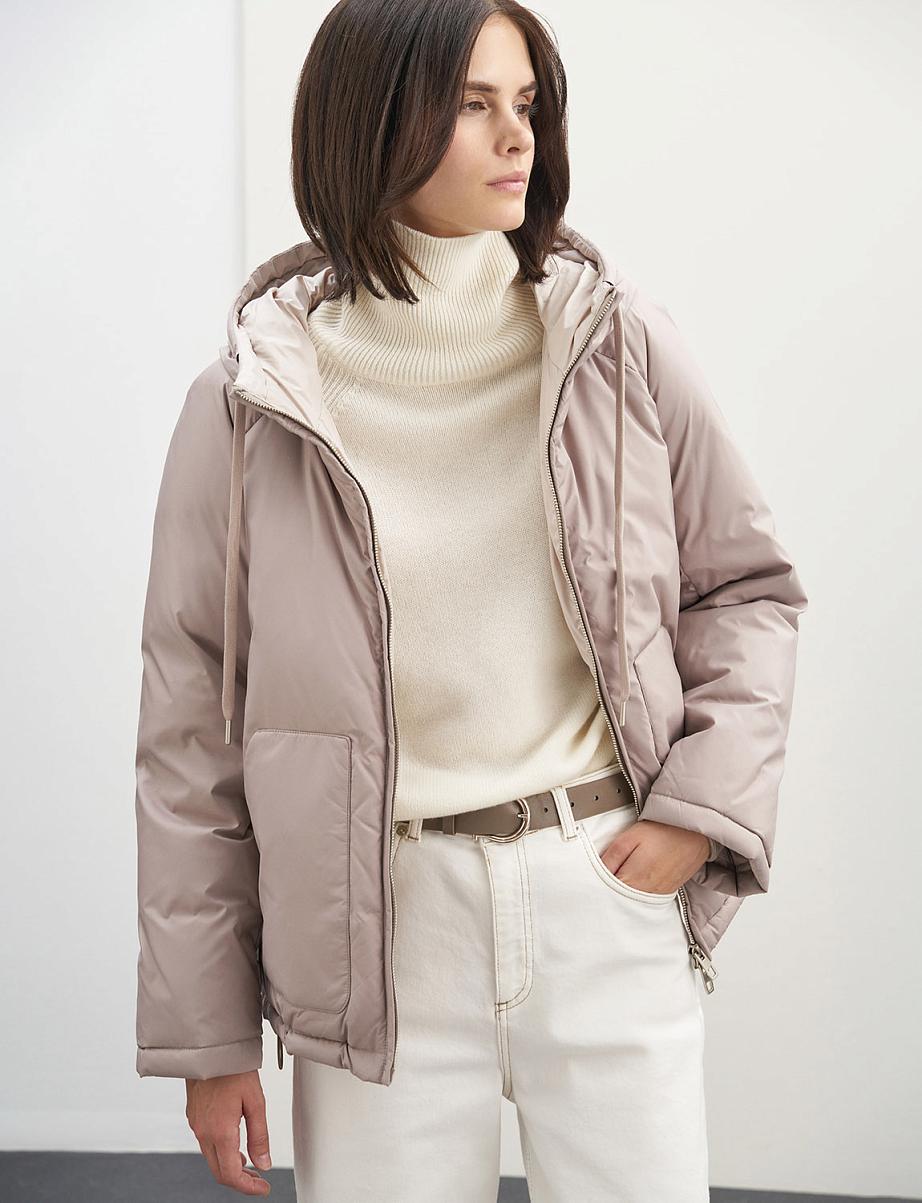 Куртка из пуха и пера с капюшоном