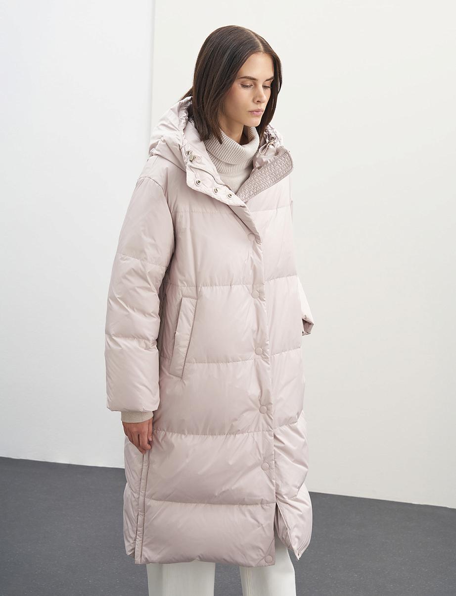 Пуховик оверсайз из пуха и пера