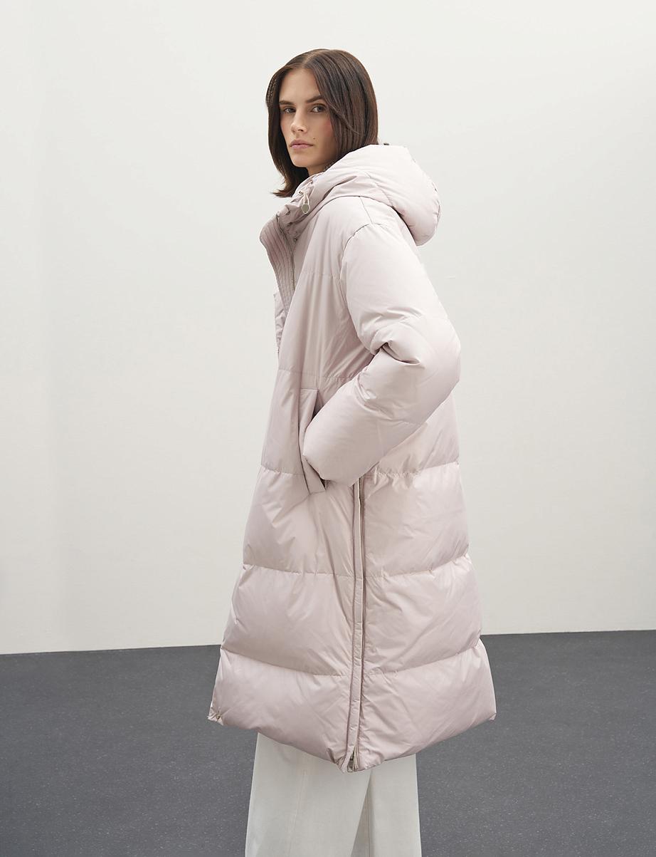 Пуховик оверсайз из пуха и пера