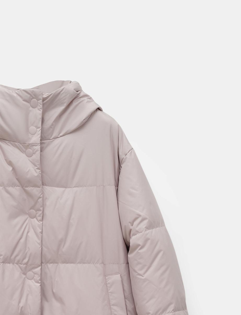 Пуховик оверсайз из пуха и пера