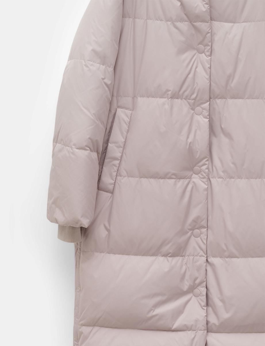 Пуховик оверсайз из пуха и пера