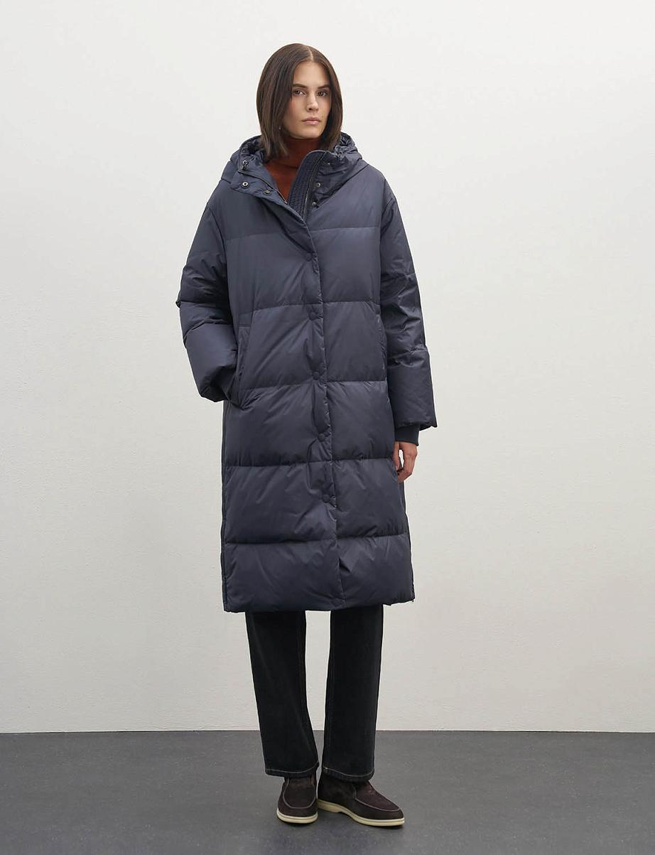 Пуховик оверсайз из пуха и пера