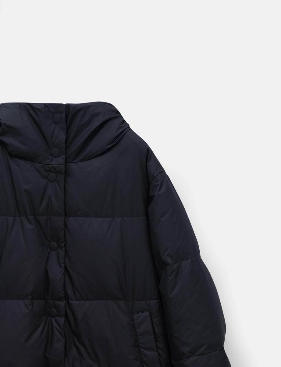 Пуховик оверсайз из пуха и пера