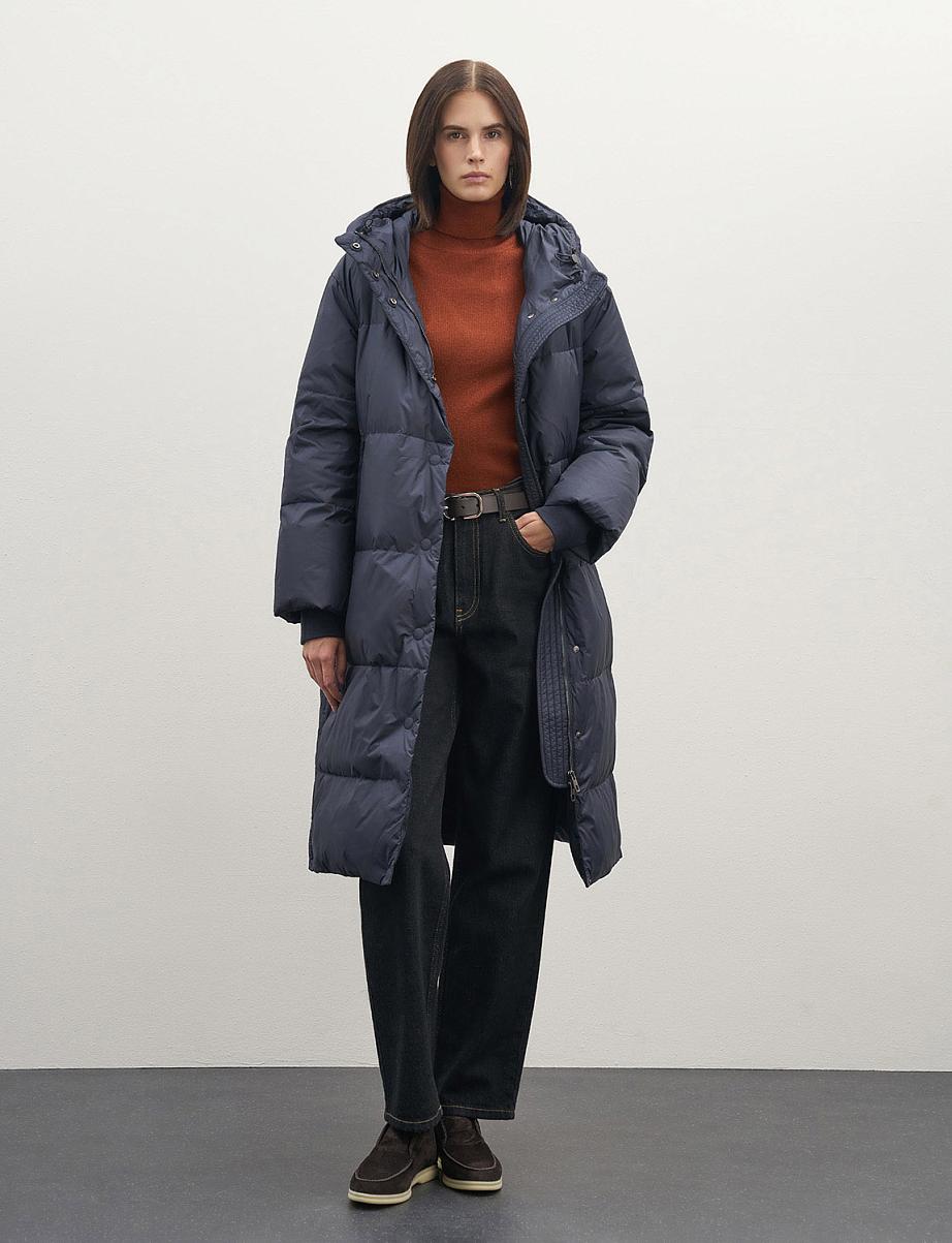 Пуховик оверсайз из пуха и пера