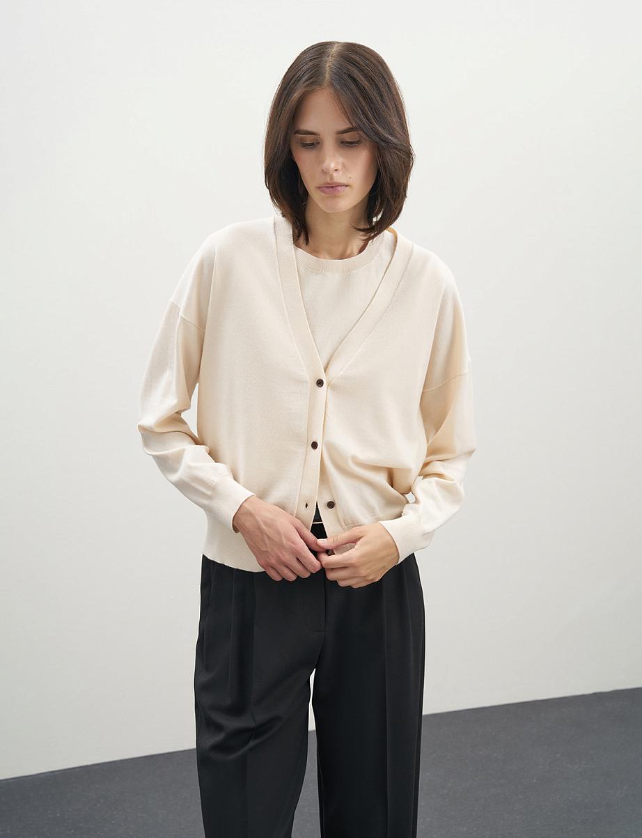 Кардиган из шерсти мериноса