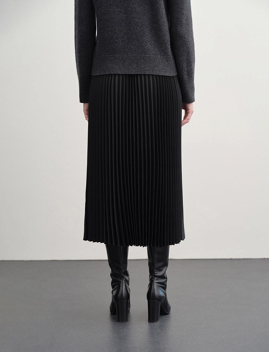 Плиссированная юбка с шерстью