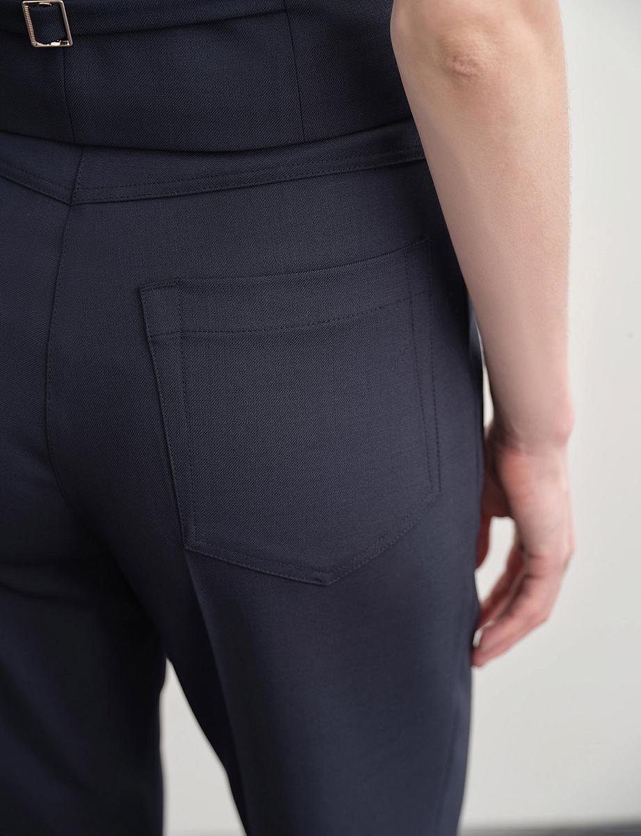 Брюки прямого кроя с шерстью