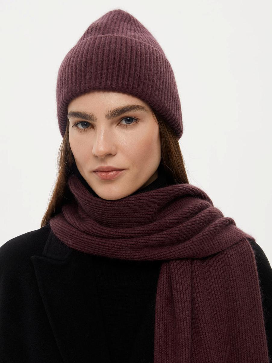 Шапка с ангорой и шерстью