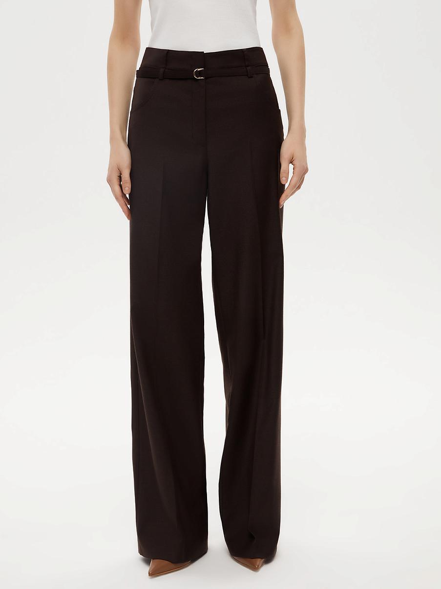 Брюки палаццо из шерсти