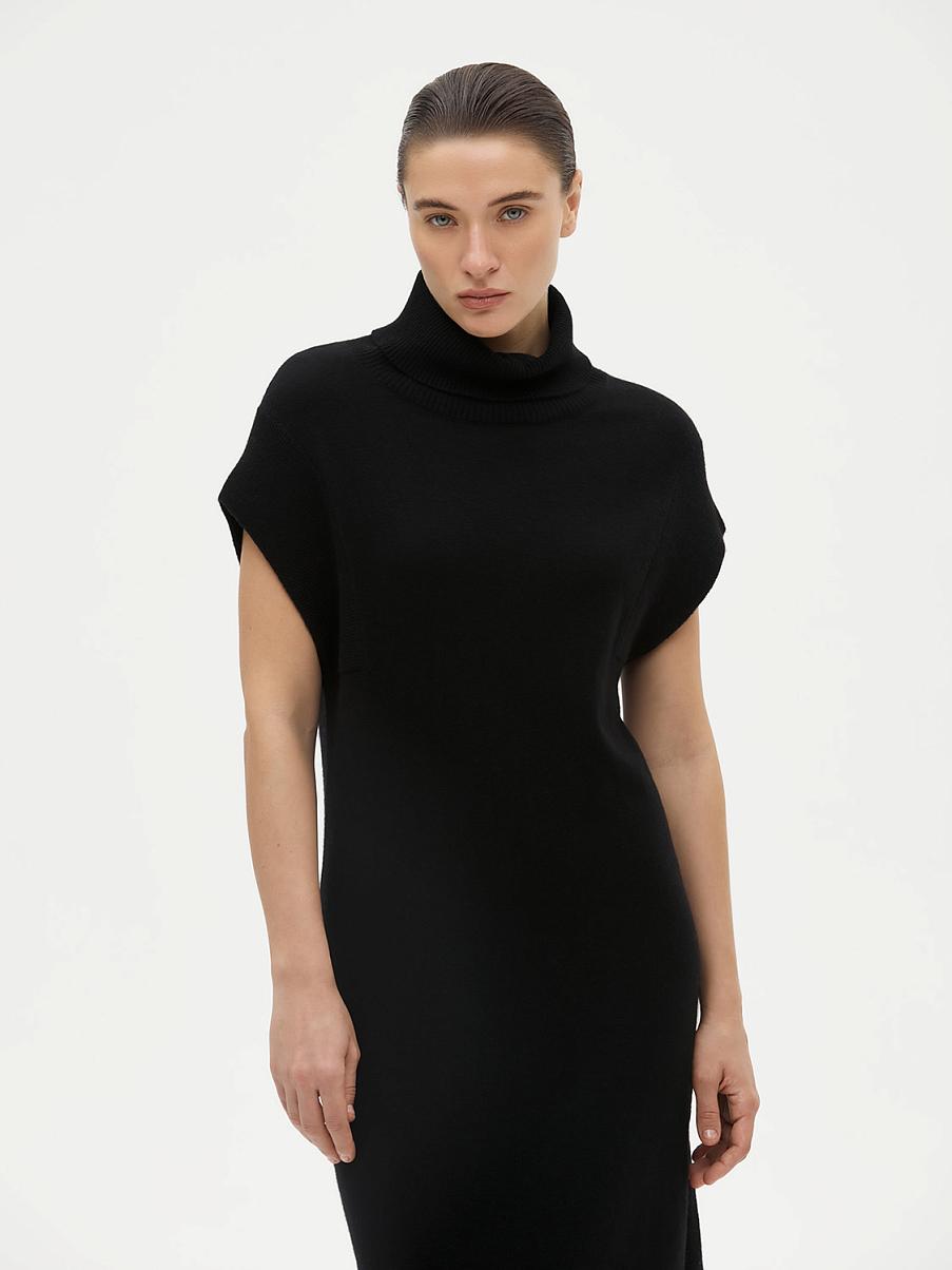 Платье миди из шерсти мериноса