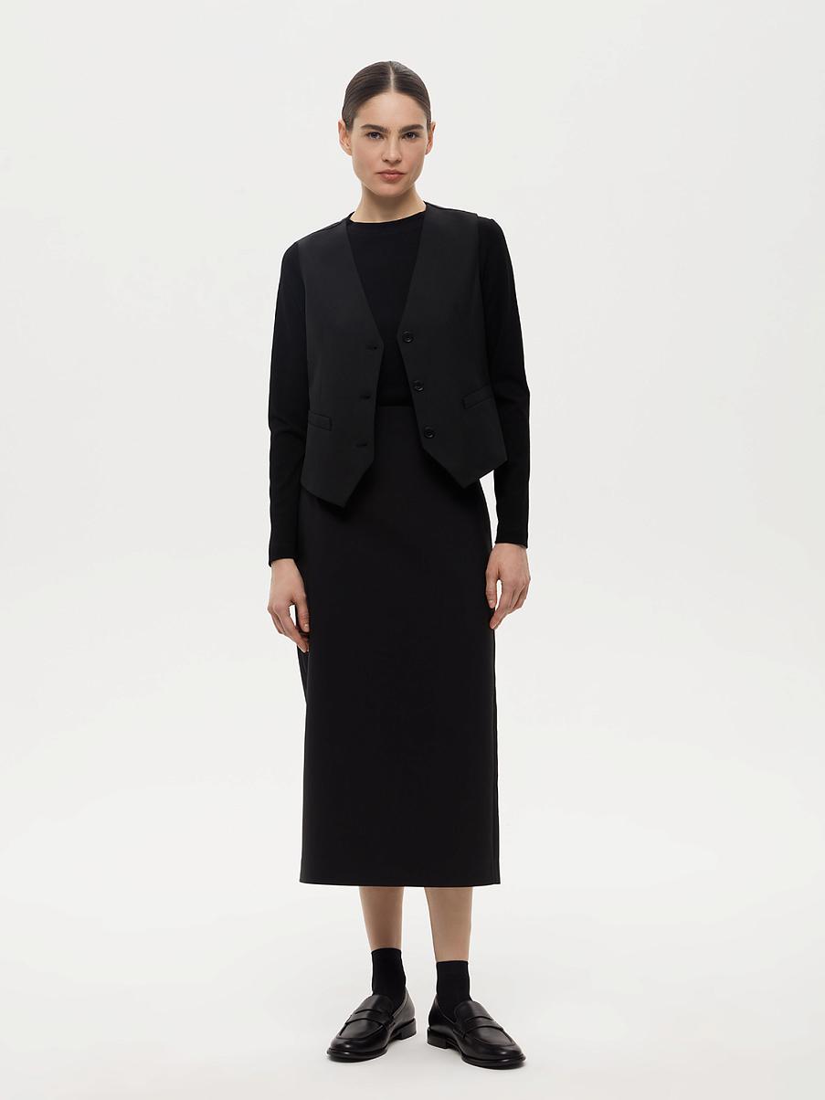 Юбка миди с шерстью