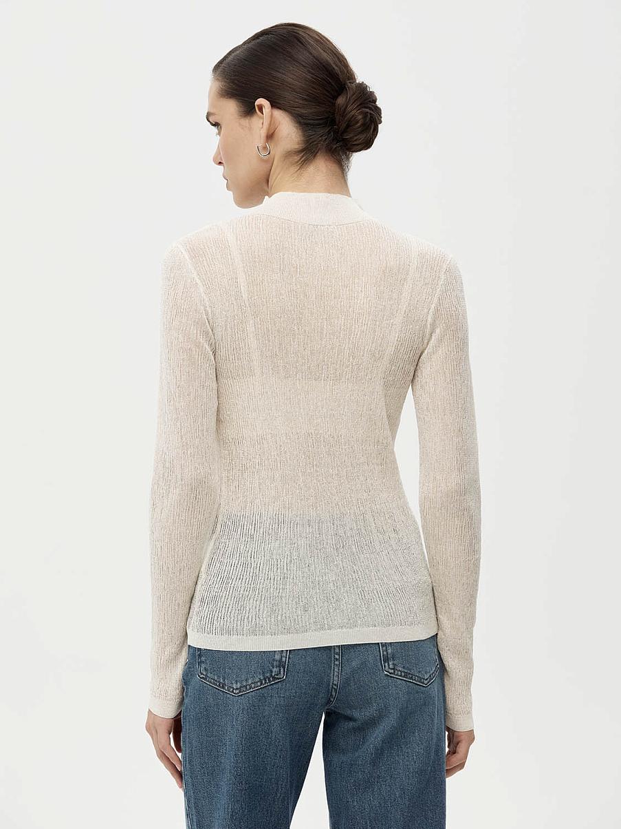 Облегающая водолазка с жатым эффектом