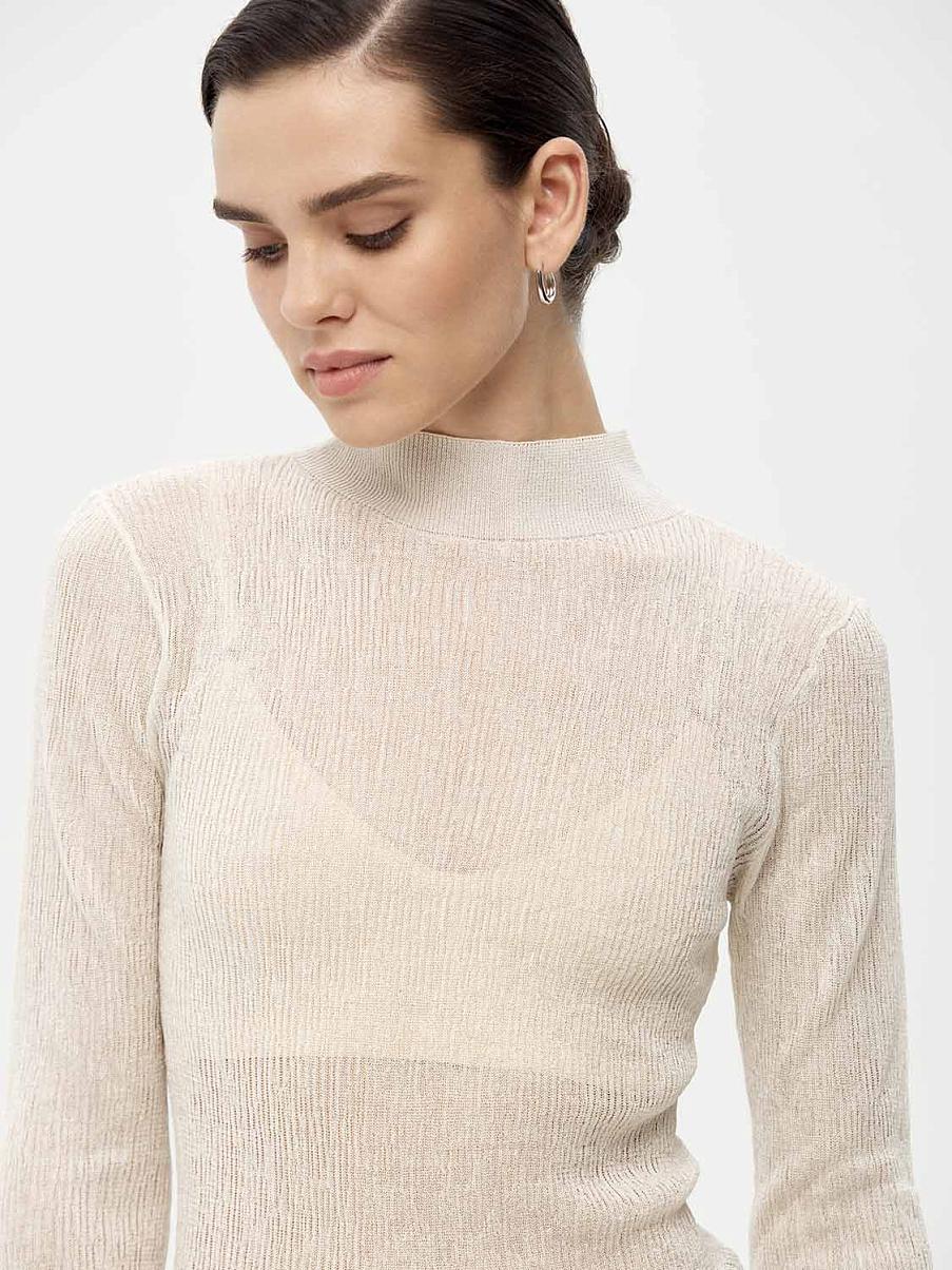 Облегающая водолазка с жатым эффектом