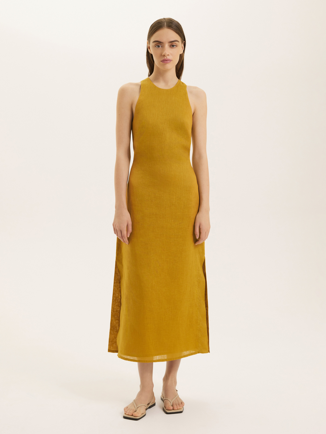 LSTR-022160 Платье (жёлтый, S)