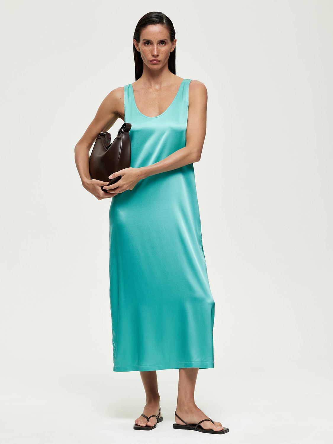LSTR-022141 Платье (бирюзовый, XS)