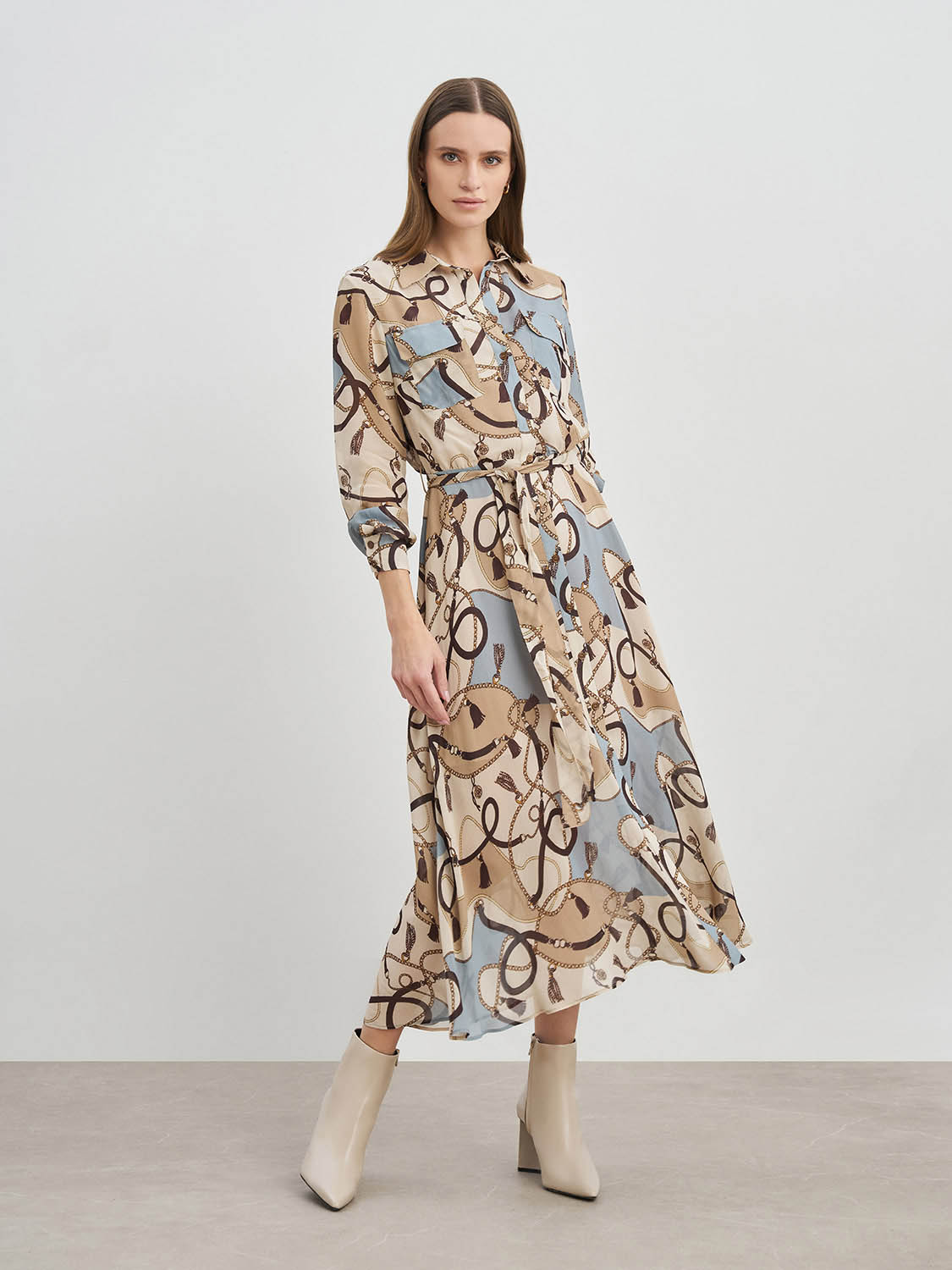 Mango chain clearance print dress