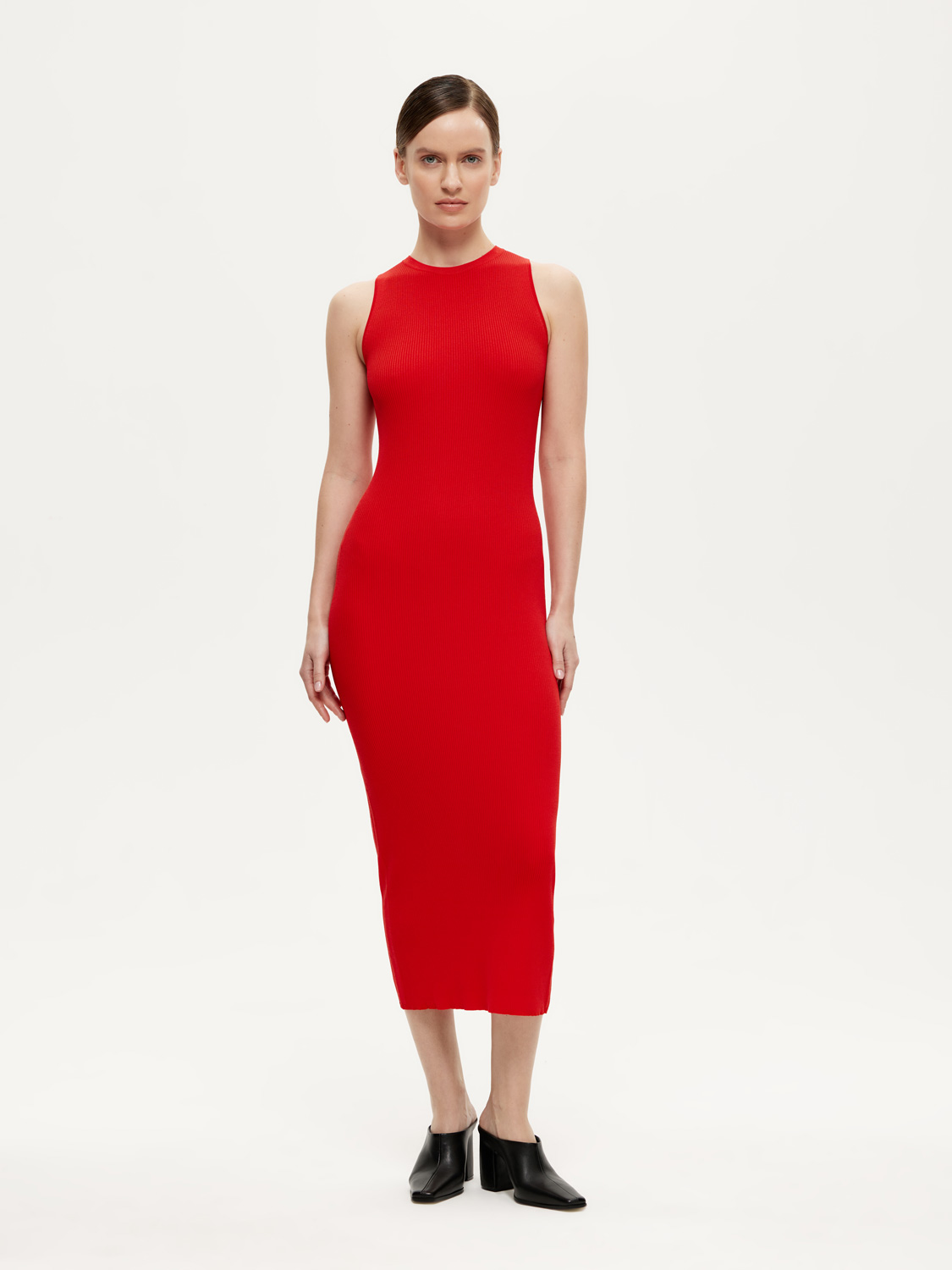 LSSM-780011 Платье трикотажное (красный, XS)
