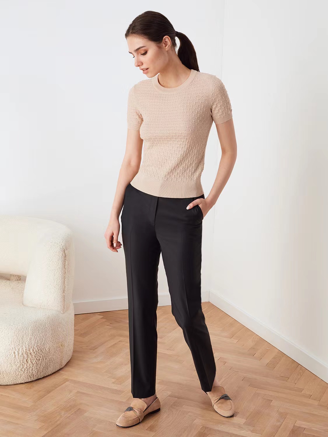 LSKF-070008 Knitted blouse