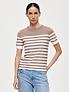Трикотажная футболка в полоску