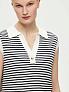 Трикотажная блуза в полоску