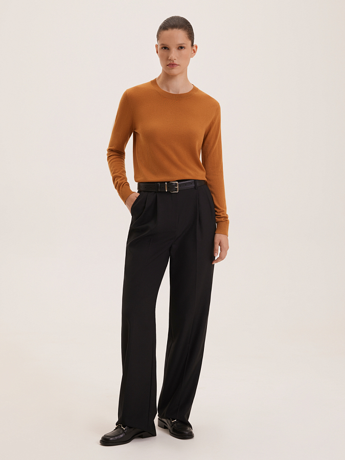 LWWS-342002 Джемпер (светло-коричневый, M)