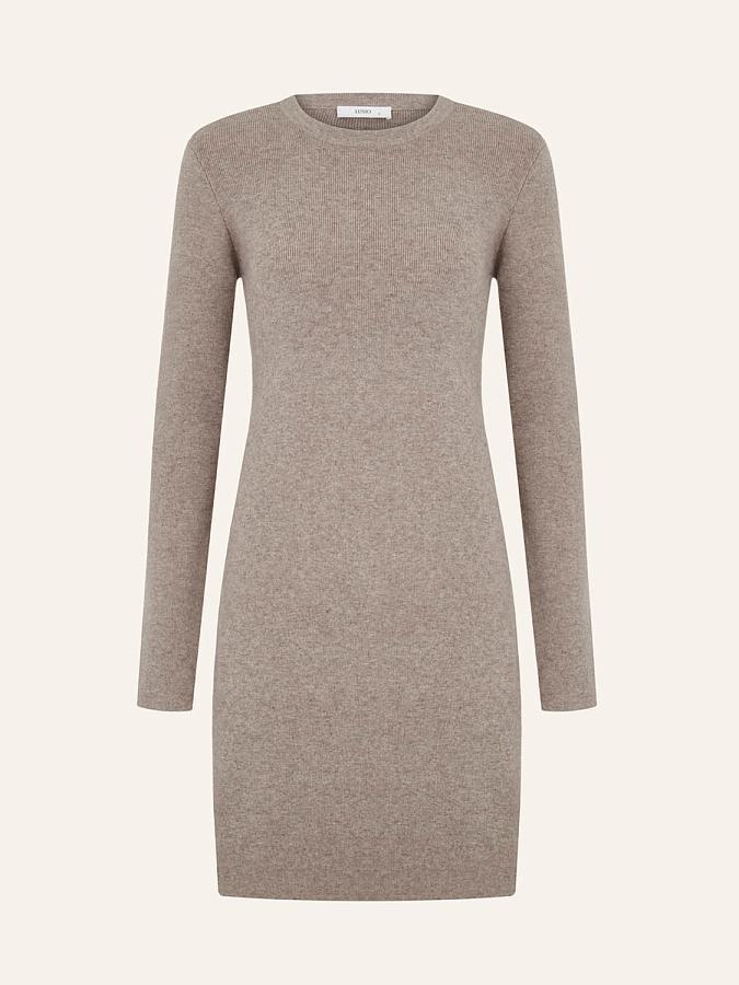 LWWS-782011 Платье трикотажное (светло-бежевый, XS)