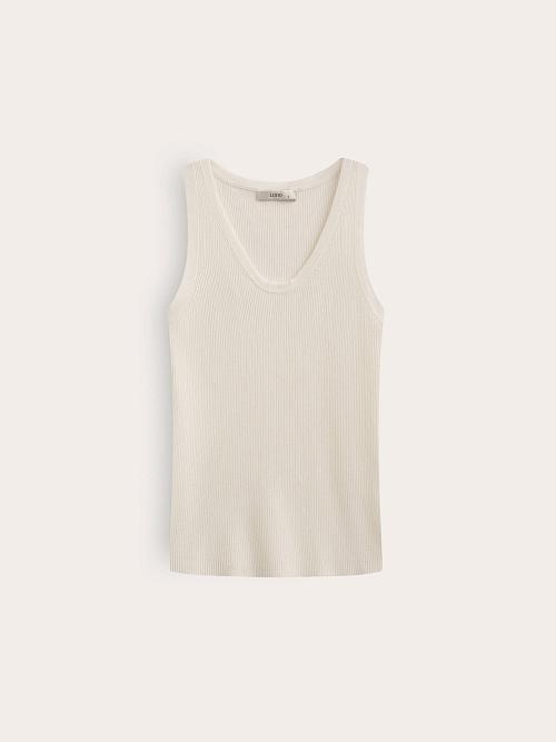 LSSM-070054 Трикотажная блуза (белый, S)