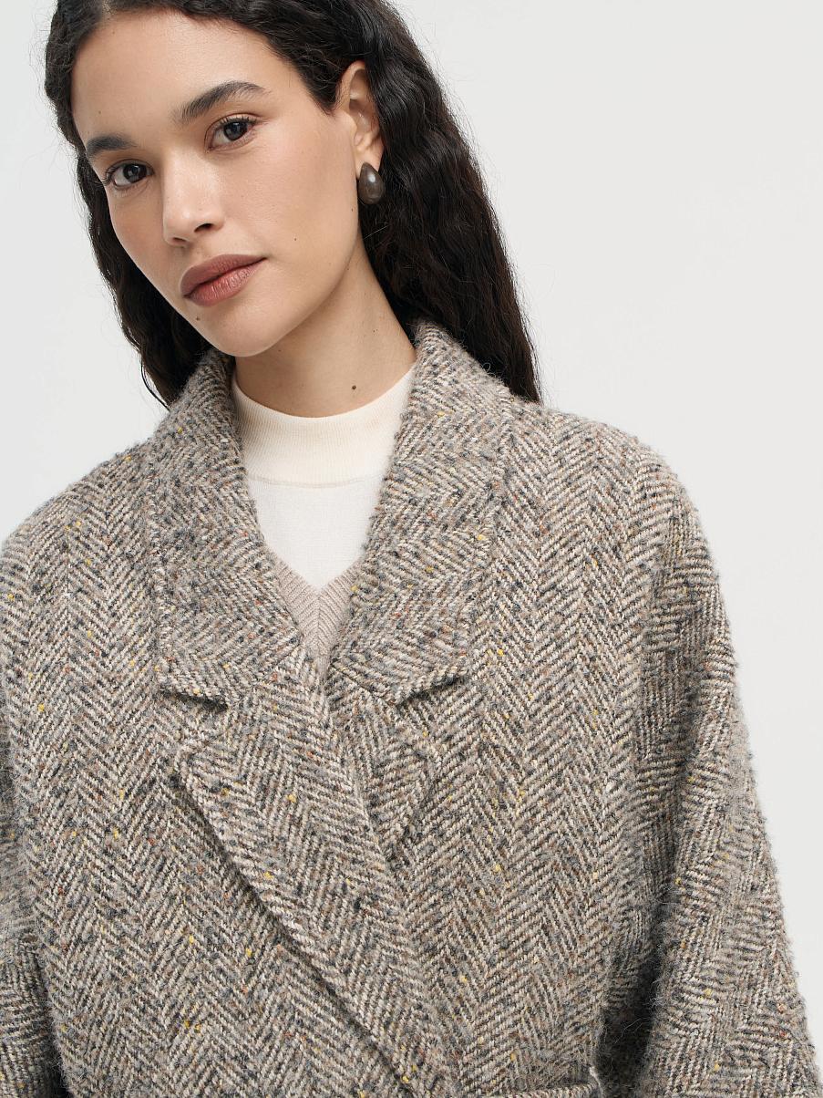 Пальто-халат из шерсти