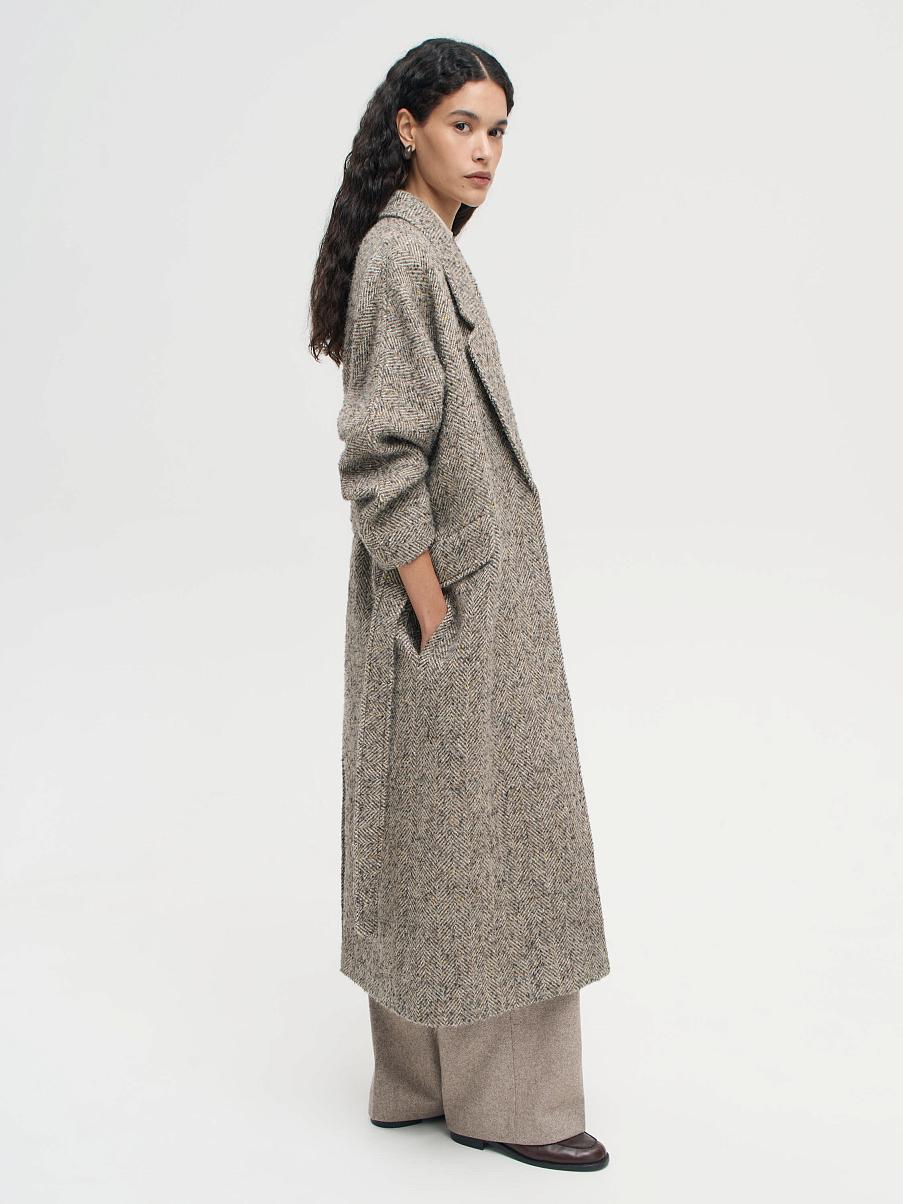 Пальто-халат из шерсти
