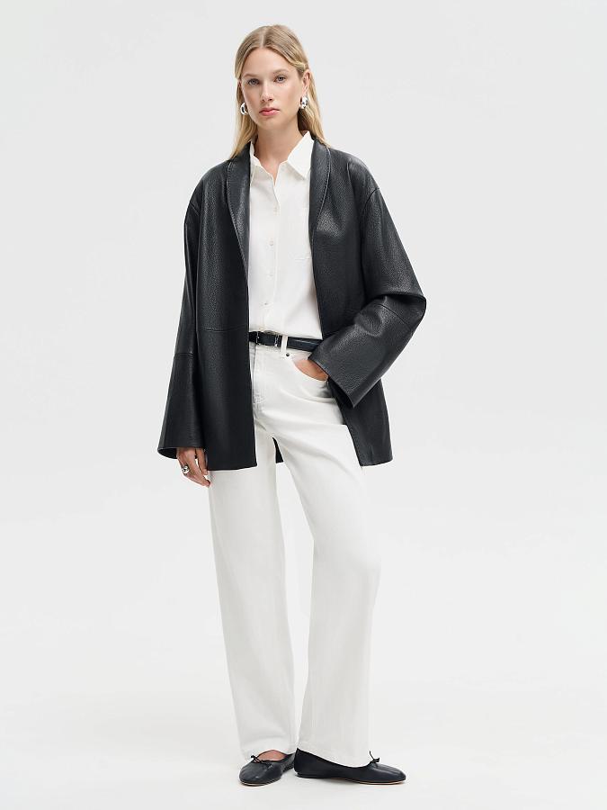 LSWN-352017 Куртка кожаная (черный, L)