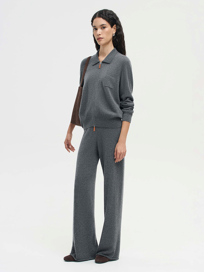 LSWN-202035 Кардиган (темно-серый, L)