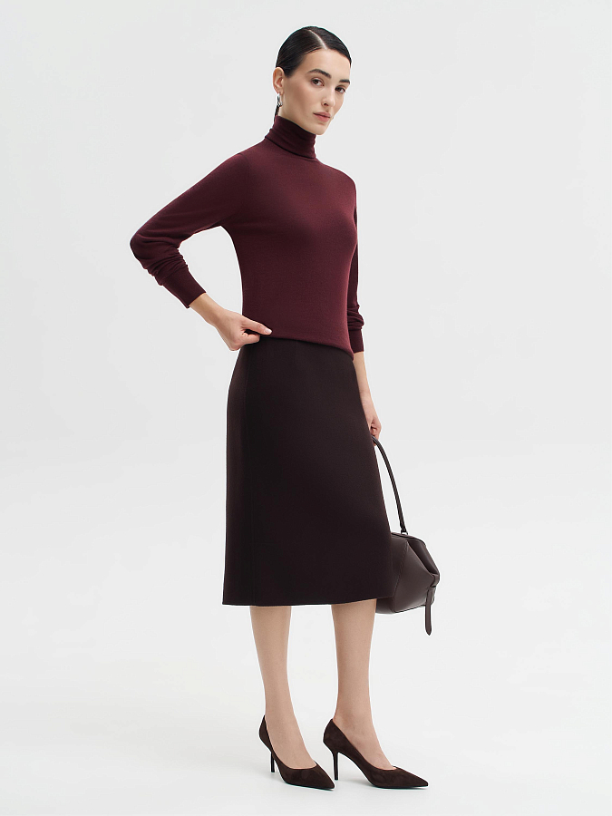 LSWN-612025 Водолазка (бордовый, M)