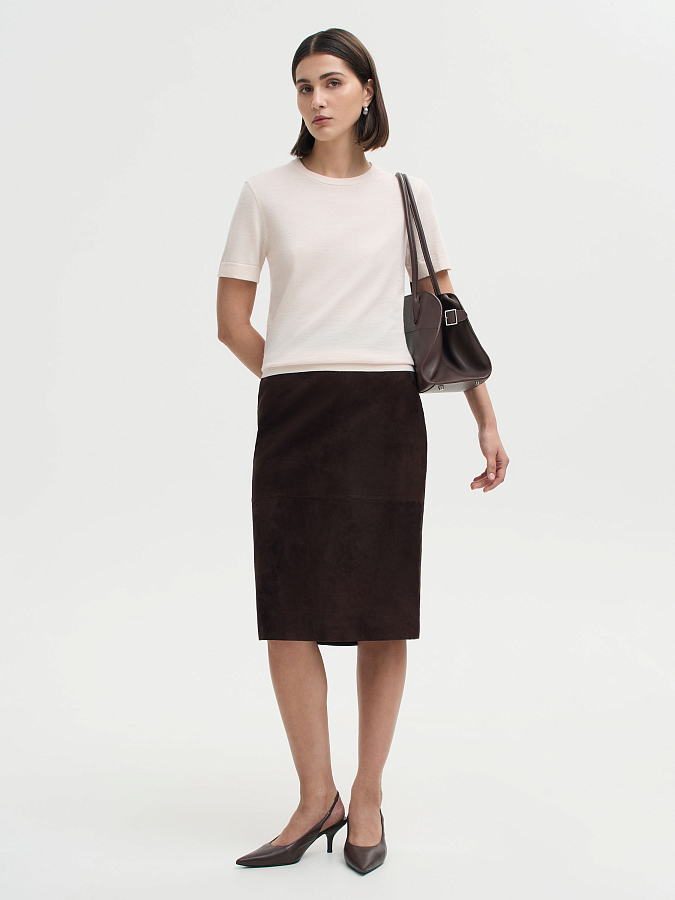 LSWN-072023 Топ трикотажный (кремовый, S)