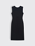 Платье-футляр миди