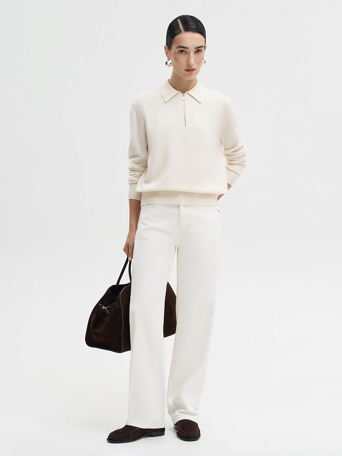 LSWN-342059 Джемпер (белый, XS)