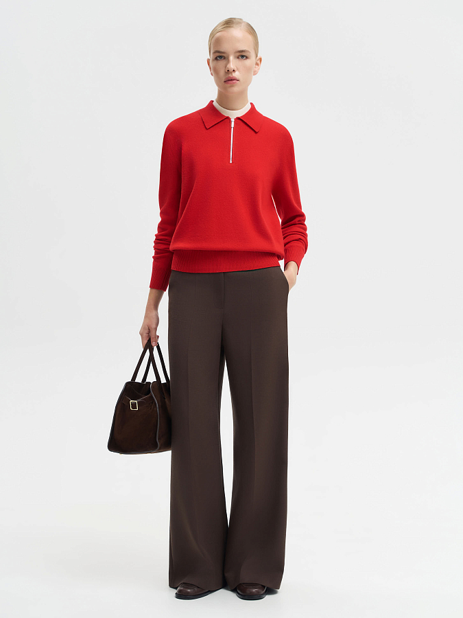 LSWN-342059 Джемпер (красный, XS)