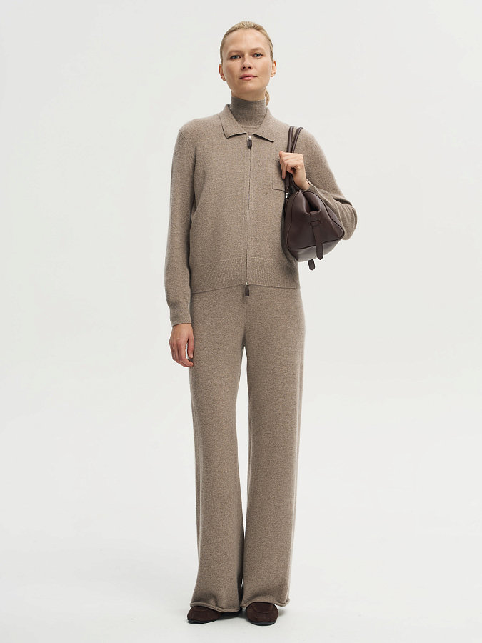 LSWN-202035 Кардиган (бежевый, L)