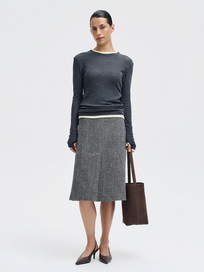 LSWN-682004 Лонгслив (темно-серый, M)