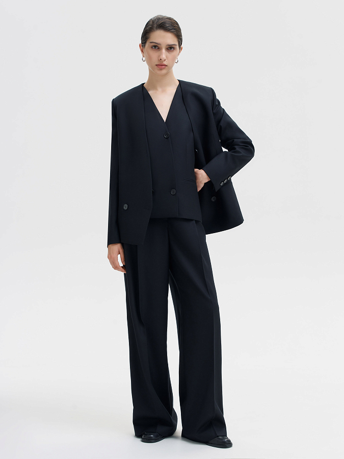 LSWN-132051 Брюки (черный, XS)