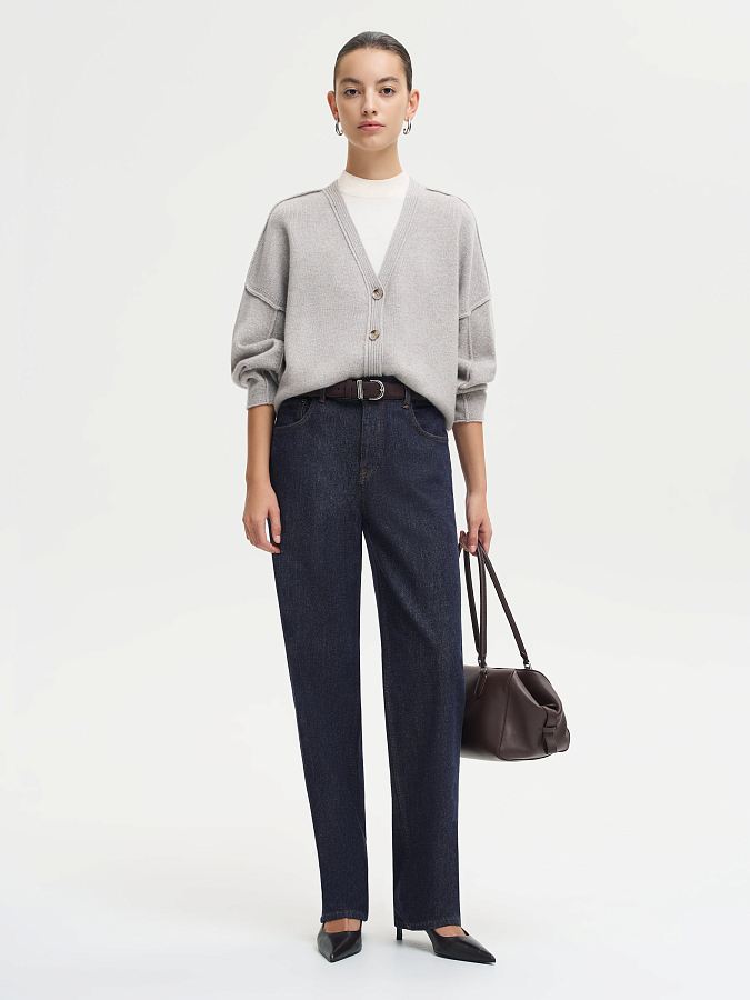 LSWN-202033 Кардиган (светло-серый, S)