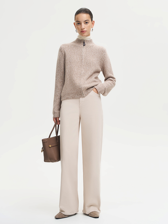 LSWN-202046 Кардиган (бежевый, S)