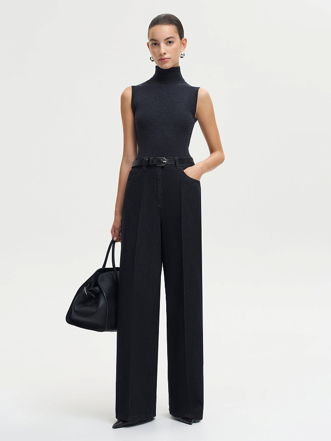 LSWN-542019 Джинсы (черный, 27)