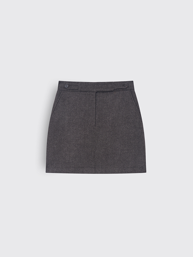 LSWN-032017 Юбка (коричневый, XS)