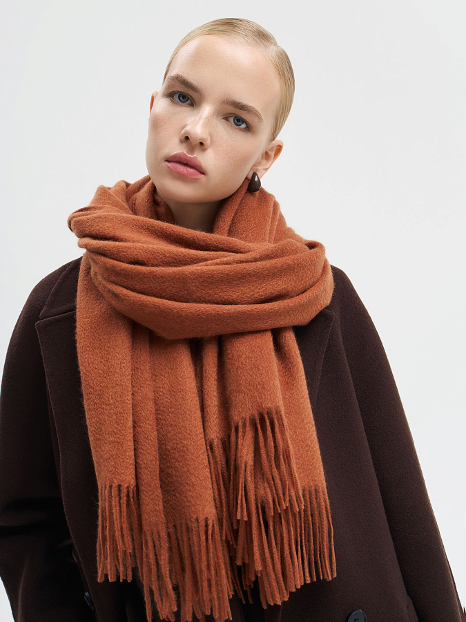LSWN-182012 Шарф (терракотовый, S)