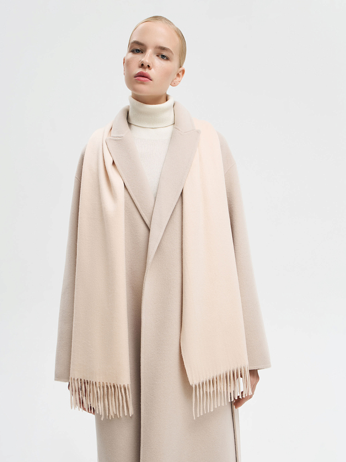 LSWN-182014 Шарф (светло-бежевый, S)